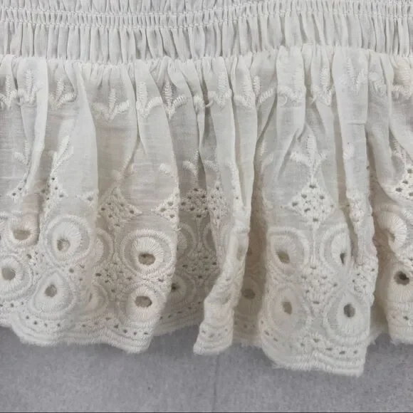 House Of Harlow Smocked Eyelet Top and Skirt Set NWT - Picture 7 of 12